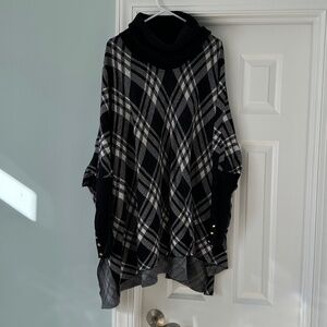 KAARI Blue Women’s sweater poncho